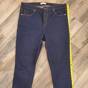 EUC Loft Skinny Jeans, Dark Wash, Sz 32/14